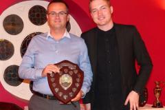 2nd XI player of the year Steve Conway with Danny Clark